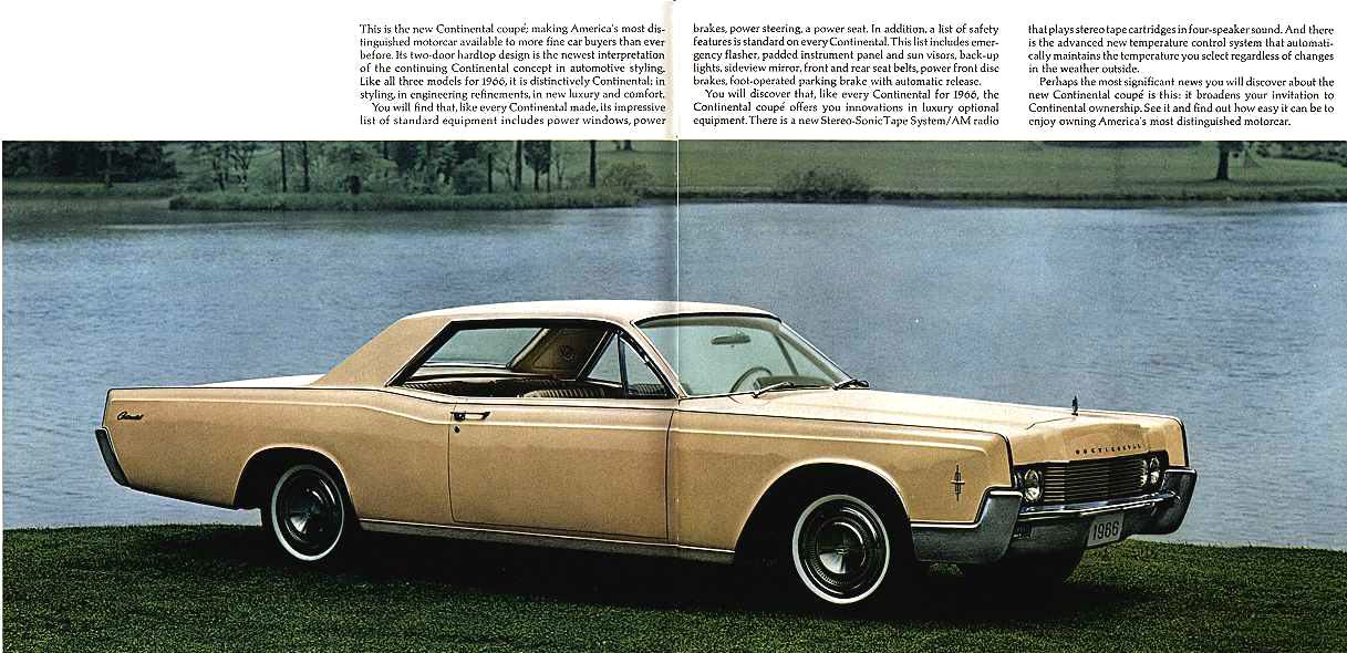 1966 Lincoln Continental Brochure Page 10